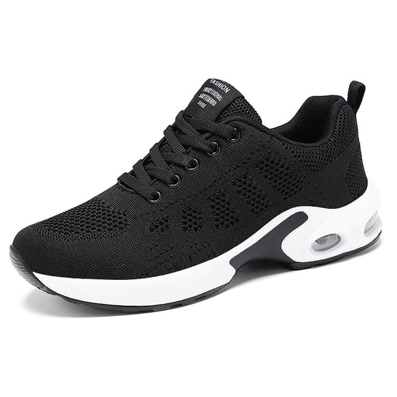  Air Cushion Sneakers Women Breathable Lightweight Lace-up Shock Absorption Casual Sports Running Shoes Vulcanized Mart Lion - Mart Lion