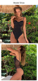 One Pieces Bathing Suits For Women Backless Bikini Mesh Swimsuit Female Swimwear Beachwear Mart Lion   