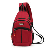 Mini backpack small chest bag messenger bag female women sports bag travel bagpack crossbody bag back pack Mart Lion Wine Red China 