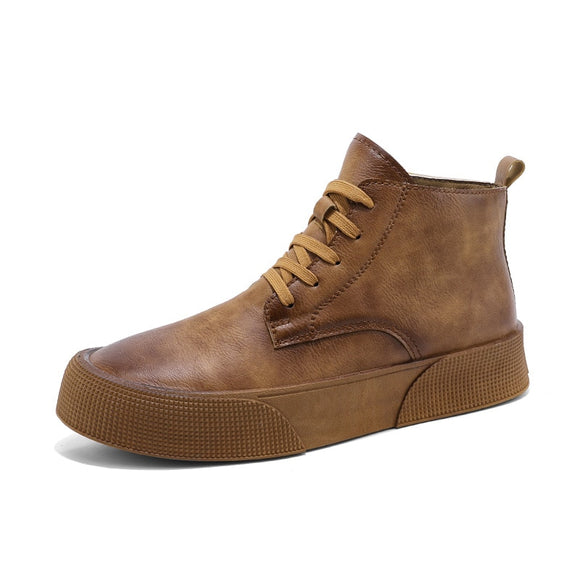  Men's Boots Outdoor Comfy Leather Classic Autumn Shoes Casual Mart Lion - Mart Lion