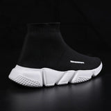 Summer Black Socks Sneakers Men's Slip on Sports Shoes Flats Unisex Breathable Adult Casual Women shoes Mart Lion   