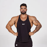 Black Bodybuilding Tank Tops Men's Gym Fitness Cotton Sleeveless Shirt Stringer Singlet Summer Casual Vest Training Clothing Mart Lion   