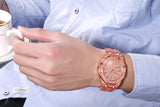Full Steel Man Women‘s Wristwatch Ladies Dual Display Watch Relogio feminino Mart Lion   