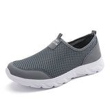 Men's Sneakers Lightweight Shoes Flat Slip On Walking Quick Drying Wading Loafers Summer Mart Lion Gray 38 
