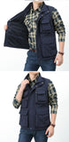 Men's Unloading Vest Tactical Webbed Gear Coat Summer Photographer Waistcoat Tool Many Pocket Mesh Work Sleeveless Jacket