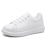 Men's Luxury Casual Sneakers Breathable White Heighten Tenis Shoes Flat Lace-Up Calçado Desportivo Mart Lion 176-white 39 