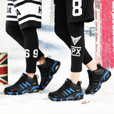 Winter Leather Boots Men's Waterproof Sneakers Warm Trekking Work Casual Shoes Autumn Anti-slip High-top Mart Lion   