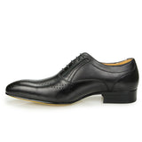 Men's Dress Oxford Handmade Workplace shoes Office Style Genuine Leather Black Oxfords Mart Lion   