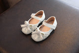 Sweet Girl Princess Shoes Rhinestone Pearl Bow Baby Kids Party Children Dance Little Girls Leather Mart Lion   