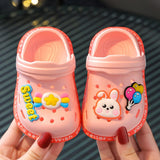 Kids Sandals for Girls Boys Cartoon Summer Children Garden Shoes Toddler Baby Slippers Soft Sole Anti-Slip Shoes Mart Lion pink 18 