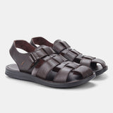 Microfiber Leather Men;s Summer Beach Sandals Man Outdoor Office Walking Casual Shoes Male Water Sport Sneakers Mart Lion Dark Brown 40 