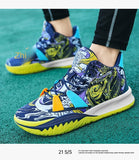 Graffiti Basketball Shoes Men's Outdoor Streetball Shoes Unisex Platform Male Sneakers Teens Basketball Trainers Mart Lion   