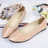 Leather Flat Shoes Pointed Toe Woman Loafers Autumn Casual Shoes Women Flats Candy Color Sweet Flats Mart Lion   
