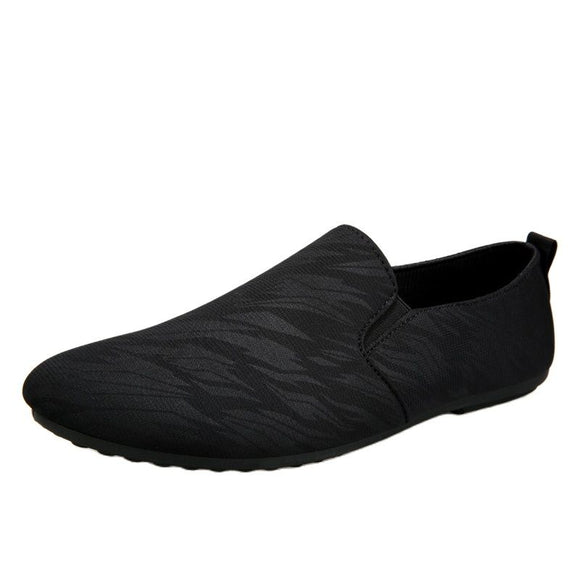  Men Loafers Casual Shoes Summer Canvas Light Breathable Flat Footwear Mart Lion - Mart Lion