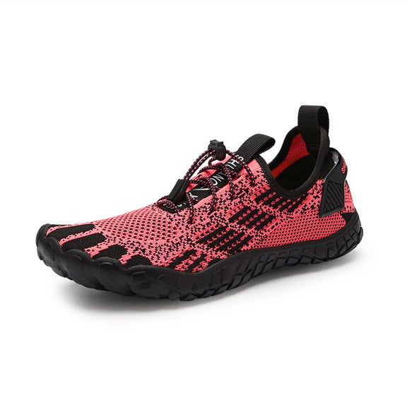 Indoor gym jump rope shoes men's and women running treadmill special spinning indoor barefoot yoga jumping Mart Lion ROSE RED 35 