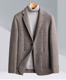 Handmade Double-Sided Wool Men's Suit Herringbone Wool Suit Casual Suit Coat Mart Lion   