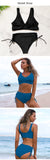  Two Pieces Swimwear For Women Bikini Set Solid Female Swimsuit Beach Suit Leopard Bathing Suits Mart Lion - Mart Lion