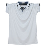 Men's Polo Shirt 140kg Fat Big Tall Man's Camisa Polo Masculina Mart Lion White M 