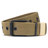 Men's Belts Army Military Canvas Nylon Webbing Tactical Belt Casual Designer Unisex Belts Sports Strap Jeans Mart Lion khaki China 120cm