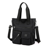 Women Shoulder Bag Top-handle Nylon Female Travel Bags Large Capacity Shopping Crossbody Ladies Mart Lion Black (30cm<Max Length<50cm) 