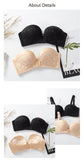  Push Up Strapless Bra For Woman Invisible Lingerie Solid Soft  Underwear Lady Wire Free Lace Bras Mart Lion - Mart Lion