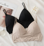 Women Backless Sexy Bra Stylish Lace Seamless Bralette Triangle Cup Invisible Boneless Bras For Dress Soft  Thin Underwear  MartLion
