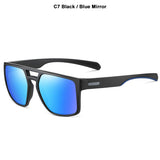 JackJad Outdoors Sports Square Shield Style Polarized TR90 Sunglasses Men's Women Brand Design Shades 3045 Mart Lion C7 Polarized 