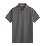 Men's Polo Shirt Clothing Summer Short Sleeve Summer Shirt Black White Cotton Polo Shirts Mart Lion Gray XXXL 