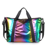 Travel Bag Large Women Handbags Pure Color Shoulder Crossbody Duffle Bag Casual Mart Lion Multicolor  
