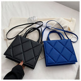 Women Shoulder Bag Trendy Plaid Pu Leather Crossbody Bags Ladies Handbags Designer Top Handle Bag Mart Lion   