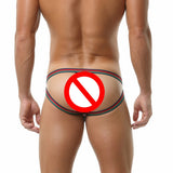 men's Underwear Gay Sissy Briefs Hollow Out Tanga Jockstrap Men's Thong String Slip Homme Erotique