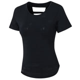 Gym Top Women Quick Dry Shirts Short sleeve Outdoor Running Sport Shirt Fitness Clothing Women Top Mart Lion   