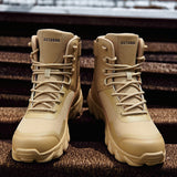 Military Boot Combat Shoes Men's Ankle Tactical Army Work Safety Motocycle Boot Army Hiking Mart Lion - Mart Lion