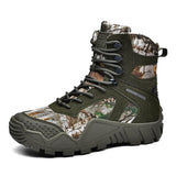 Camouflage Hiking Boots Men's Winter Walking Hiking Shoes Mountain Sport Trekking Sneakers Hunting Mart Lion Green 802-1 39 