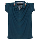 Men's Polo Shirt 140kg Fat Big Tall Man's Camisa Polo Masculina Mart Lion Navy Blue M 