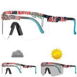 Adult Photochromic Cycling Glasses Men's Women Outdoor Sport Sunglasses Mtb Bike Bicycle Goggles UV400 Eyewear Mart Lion CB26  