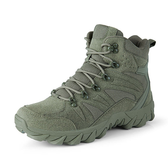 Winter Footwear Military Tactical Men's Boots Special Force Leather Desert Combat Ankle Army Shoes Mart Lion Green 39 
