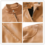 Men's Designer Jacket Leather Coats Vintage Warm Thick Fleece Zipper Cardigan Veste Homme Motorcycle Windbreaker