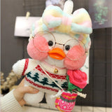 Kawaii Cartoon LaLafanfan 30cm Cafe Duck Plush Toy Stuffed Soft Kawaii Duck Doll Animal Pillow Kids Children Mart Lion 27  