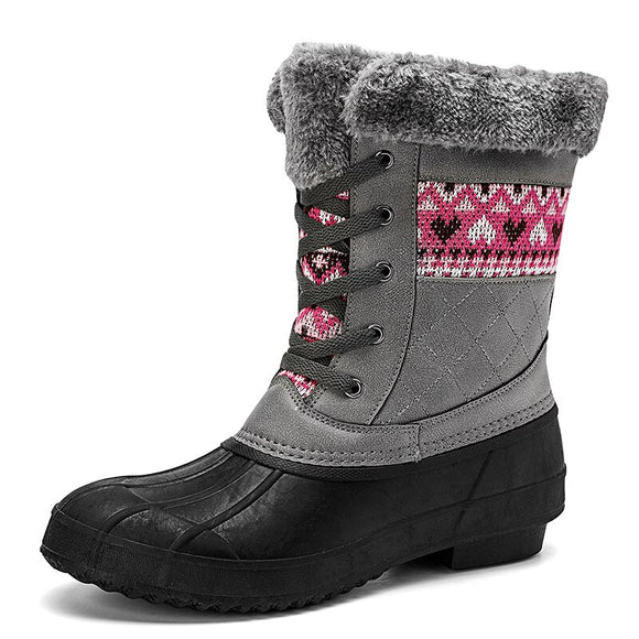  Classic Winter Boots for women Warm Durable Flat Wool Women's Snow Shoes Mart Lion - Mart Lion
