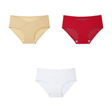  3pcs Low Rise Seamless Panties For Woman Underwear Briefs Solid Female Panties Leopard Seamless Panties For Ladies Mart Lion - Mart Lion