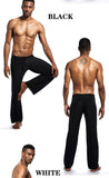 Men's Pajamas Pants Casual Sleep Bottoms Smooth Loose Yoga Sweatpants Homewear Pajama Pants Drawstring Wide Leg Thin Trousers