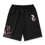 Embroidered Men's Shorts  Exquisite Casual Shorts Sports Style Fitness Workout Men's Pants Mart Lion Black M China