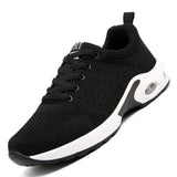 Men's Leather Walking Jogging Sneakers Running Sport Shoes Black Lightweight Athletic Trainers Breathable Mart Lion MC5291713-1 39 