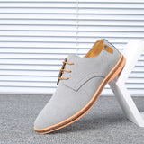 Men's Casual Shoes Lace Up Classic British Summer Oxford Shoes Black Flat Footwear Mart Lion   