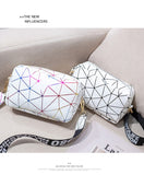 Women Bags Rhombus Ribbon Camera Small Square Bag Casual Mobile Phone Bag Small Mart Lion   