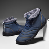  Winter Waterproof Men's Snow Casual Shoes Plush Outdoor Sneakers Warm Fur Ankle Snow Mart Lion - Mart Lion