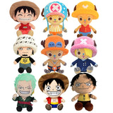 25cm One Piece Plush Stuffed Toys Luffy Zoro Chopper Ace Law Cartoon Anime Figure Doll Kids Kawaii Decor Mart Lion   