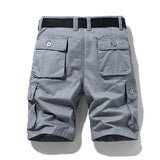 Summer Thin Men's Cargo Shorts Cotton Button Pocket Washed Comfort Casual Shorts Slim Fit Outdoor Men's Shorts Mart Lion   