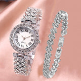 Women Wristwatches Full Stainless Steel Women Roman Numeral Quartz Watch Reloj Mujer Feminino Mart Lion C5 China 